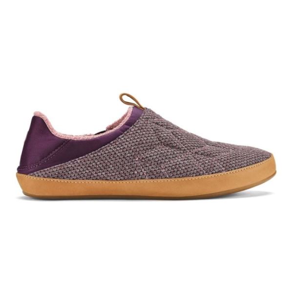 Olukai | Lania Kilohana Women's Slippers - Grape Wine / Golden Sand