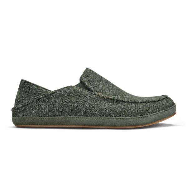 Olukai | Moloa Hulu Men's Slipper - Deep Olive / Dusty Olive