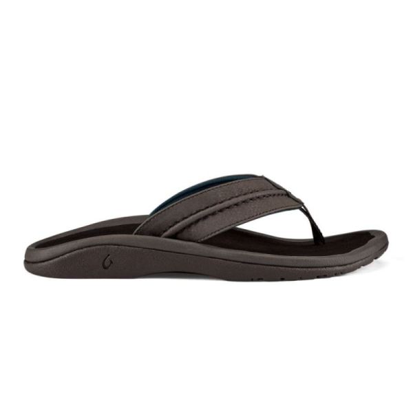 Olukai | Hokua Men's Beach Sandals - Dark Wood