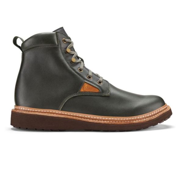 Olukai | Kilakila Men's Leather Boots - Nori