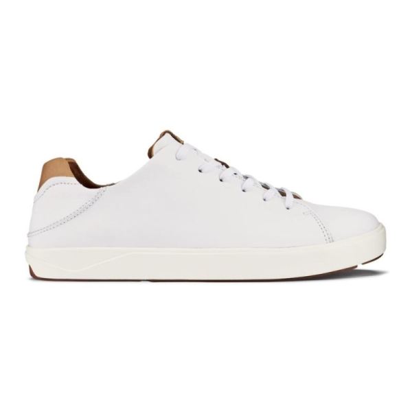 Olukai | Lae'ahi Li 'Ili Men's Leather Sneakers - White