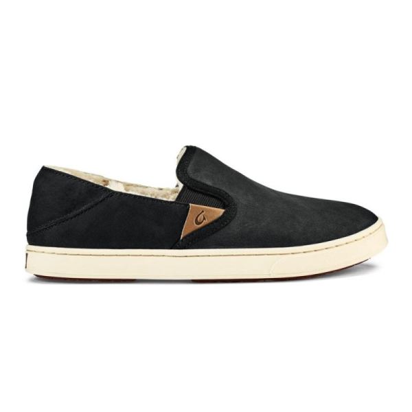 Olukai | Pehuea Heu Shearling Slip-On Sneakers - Lava Rock
