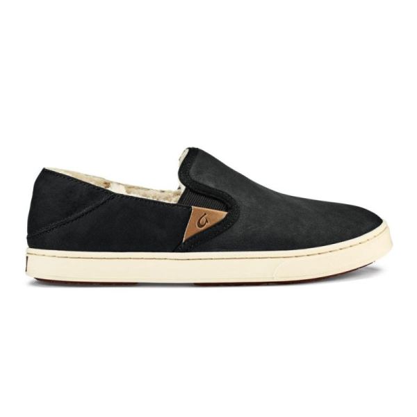 Olukai | Pehuea Heu Shearling Slip-On Sneakers - Lava Rock