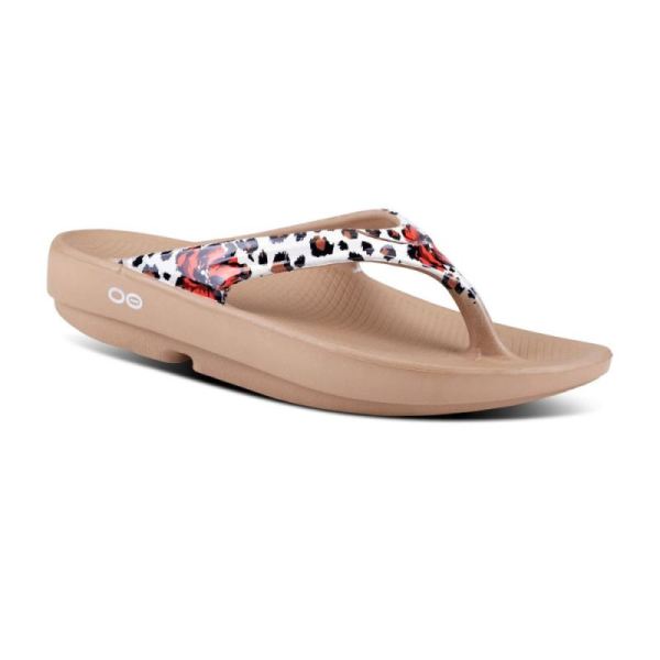 Oofos Shoes Women's OOlala Limited Sandal - Leopard Flora