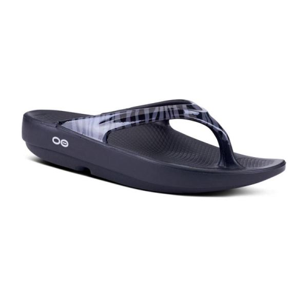 Oofos Shoes Women's OOlala Limited Sandal - Gray Zebra
