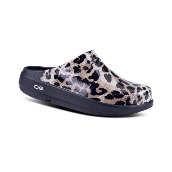Oofos Shoes Women's OOcloog Limited Edition Clog - Cheetah