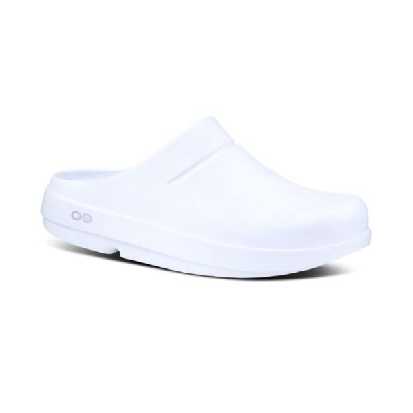 Oofos Shoes Men's OOcloog Clog - White