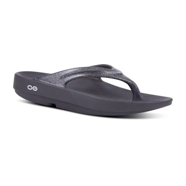 Oofos Shoes Women's OOlala Luxe Sandal - Platinum Sparkle
