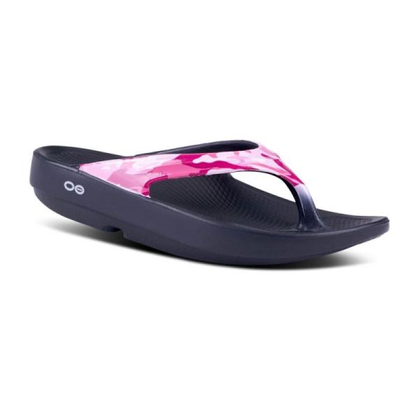 Oofos Shoes Women's OOlala Limited Sandal - Project Pink Camo