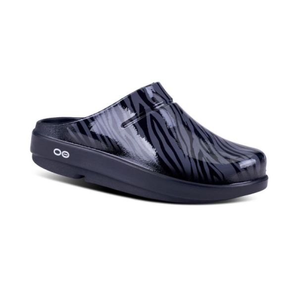 Oofos Shoes Women's OOcloog Limited Edition Clog - Gray Zebra