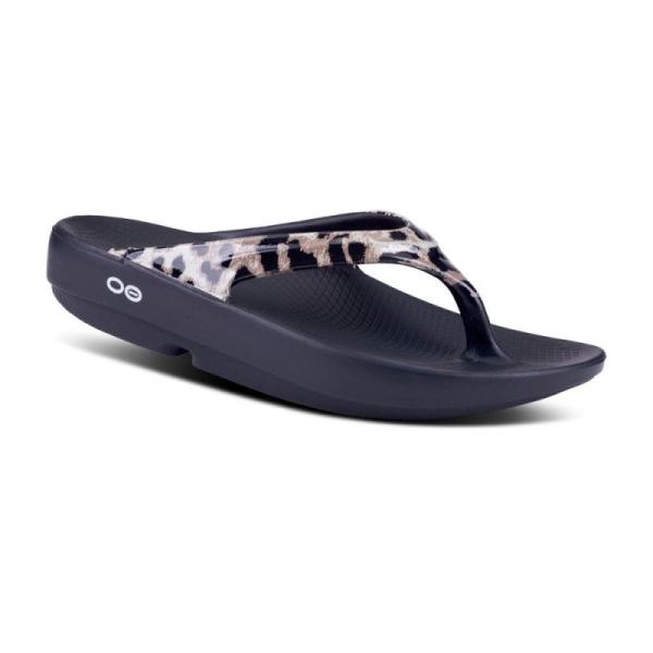 Oofos Shoes Women's OOlala Limited Sandal - Cheetah