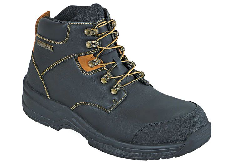 Orthofeet | Men's Granite Work Boots - Black