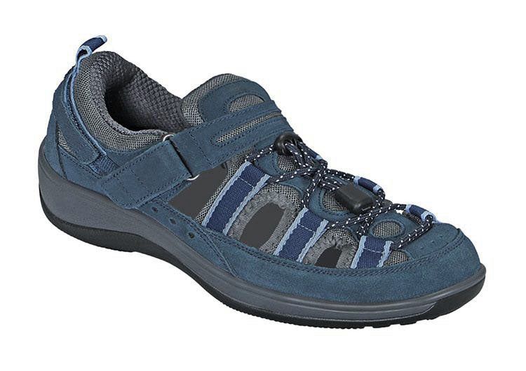 Orthofeet | Women's Naples Heel Strap - Blue - Click Image to Close