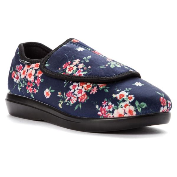 Propet | Women's Cush'n Foot-Navy Blossom | Quick Ship! | Canada Outlet