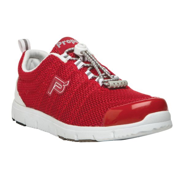 Propet | Women's TravelWalker II-Red/White Mesh | Special Offer | Canada Outlet