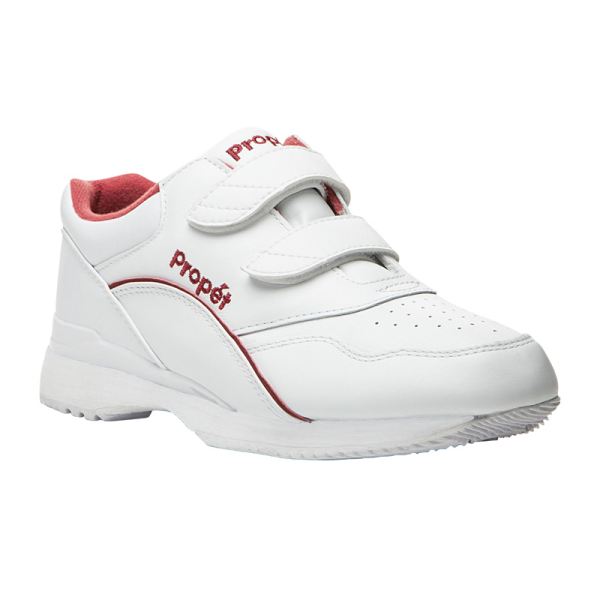 Propet | Women's Tour Walker Strap-White/Berry | Special Offer | Canada Outlet