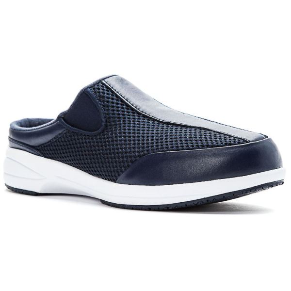 Propet | Women's Washable Walker Slide-Navy Mesh | Quick Ship! | Canada Outlet