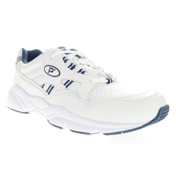 Propet | Men's Stability Walker-White/Navy | Special Offer | Canada Outlet