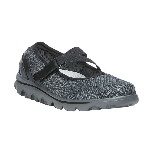 Propet | Women's TravelActiv Mary Jane-Black/Grey Heather | Special Offer | Canada Outlet