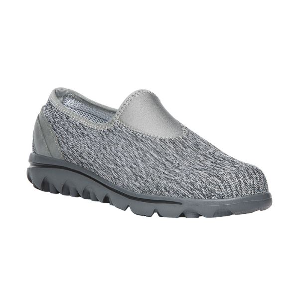 Propet | Women's TravelActive Slip-On-Black/White Heather | Special Offer | Canada Outlet