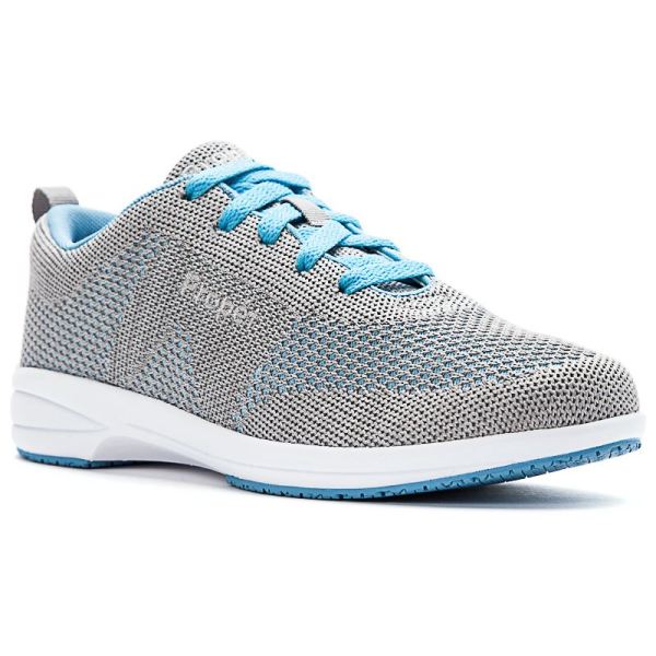 Propet | Women's Washable Walker Evolution-Lt Grey/Lt Blue | Quick Ship! | Canada Outlet