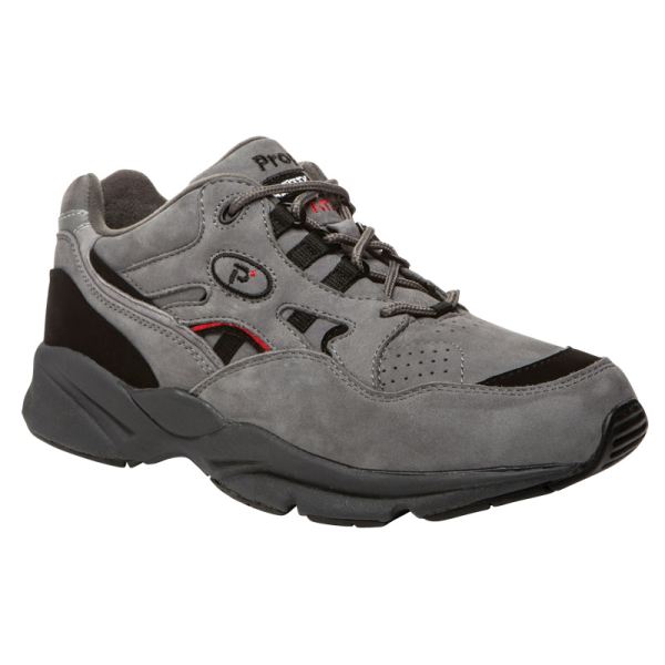 Propet | Men's Stability Walker-Grey/Black Nubuck | Special Offer | Canada Outlet
