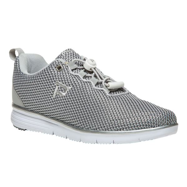 Propet | Women's TravelFit Prestige-Silver/Black | Quick Ship! | Canada Outlet