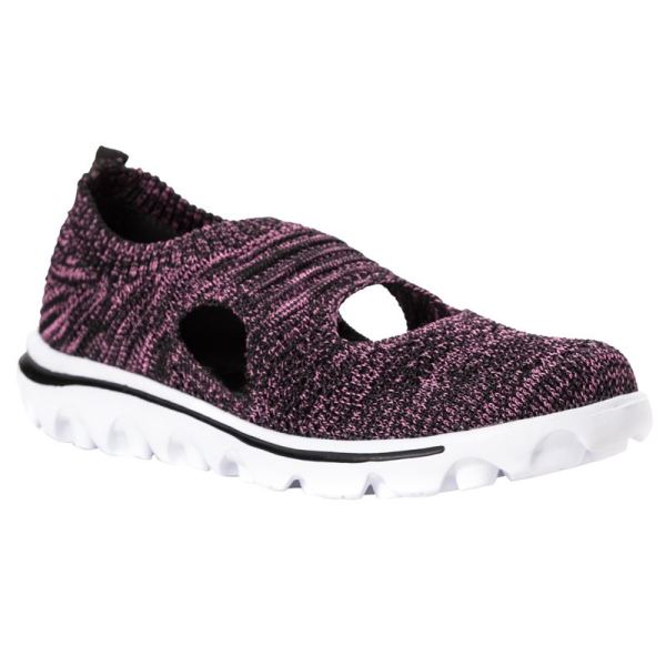 Propet | Women's TraveActiv Avid-Black/Berry | Quick Ship! | Canada Outlet