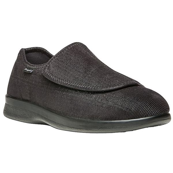 Propet | Men's Cush'N Foot-Black Corduroy | Special Offer | Canada Outlet