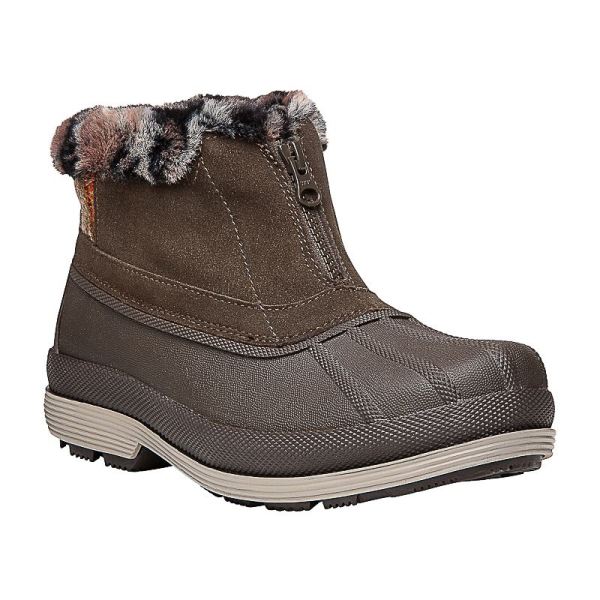 Propet | Women's Lumi Ankle Zip-Brown | Quick Ship! | Canada Outlet