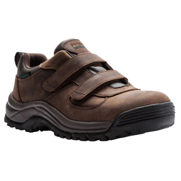 Propet | Men's Cliff Walker Low Strap-Brown Crazy Horse | Special Offer | Canada Outlet