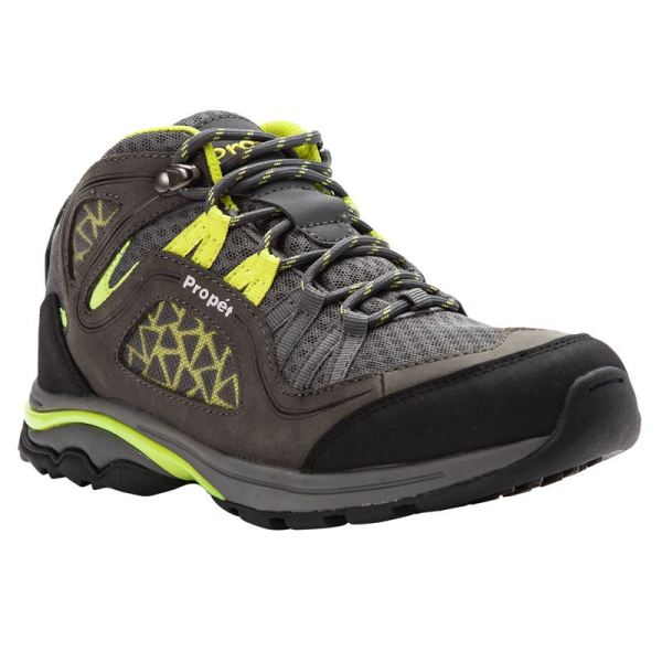 Propet | Women's Propet Peak-Dk Grey/Lime | Quick Ship! | Canada Outlet