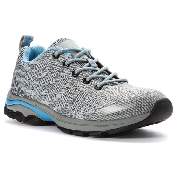 Propet | Women's Petra-Lt Grey/Lt Blue | Quick Ship! | Canada Outlet