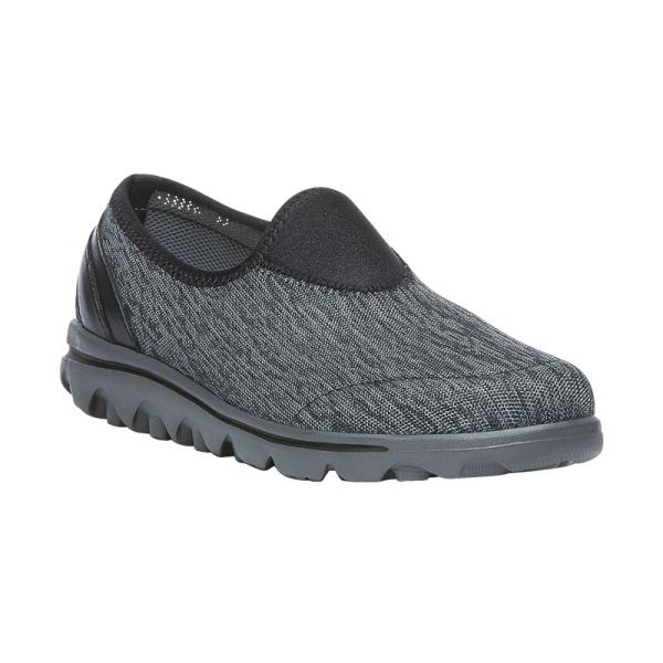 Propet | Women's TravelActive Slip-On-Black/Grey Heather | Special Offer | Canada Outlet