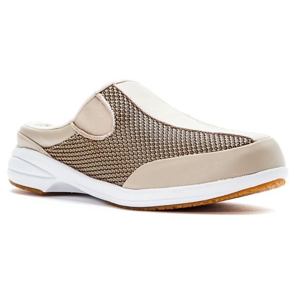 Propet | Women's Washable Walker Slide-Gold Mesh | Quick Ship! | Canada Outlet