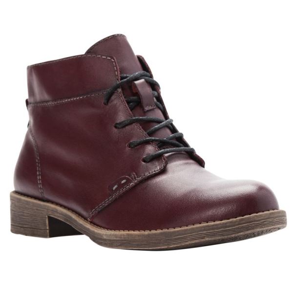 Propet | Women's Tatum Lace Bootie-Rich Burgundy | Quick Ship! | Canada Outlet