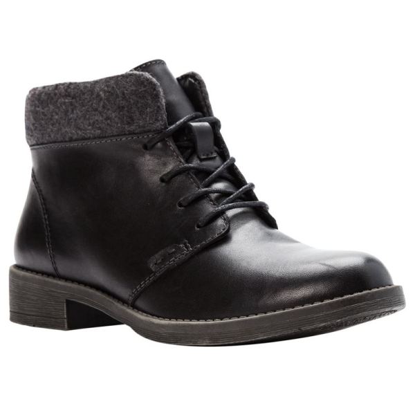 Propet | Women's Tatum Lace Bootie-Black | Quick Ship! | Canada Outlet