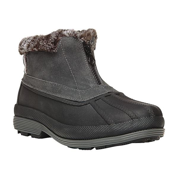 Propet | Women's Lumi Ankle Zip-Grey | Quick Ship! | Canada Outlet