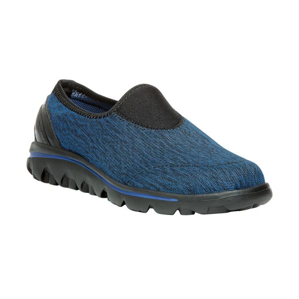 Propet | Women's TravelActive Slip-On-Black/Navy Heather | Special Offer | Canada Outlet
