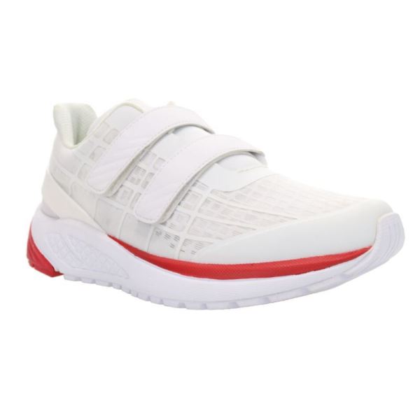 Propet | Women's Propet One Twin Strap-White/Red | Special Offer | Canada Outlet