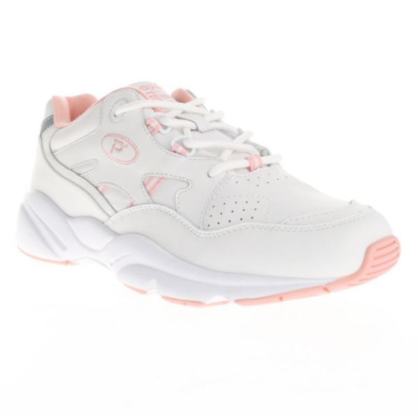 Propet | Women's Stability Walker-White/Pink | Quick Ship! | Canada Outlet