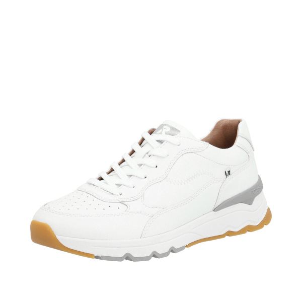 Rieker Quick Ship EVOLUTION Men's shoes | Style U0901 Athletic Lace-up - White