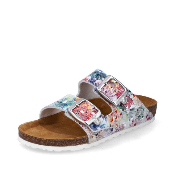Rieker Quick Ship Women's sandals | Style V8083 Casual Mule - Multi