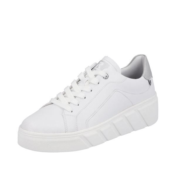 Rieker Quick Ship EVOLUTION Women's shoes | Style W0501 Athletic Lace-up - White
