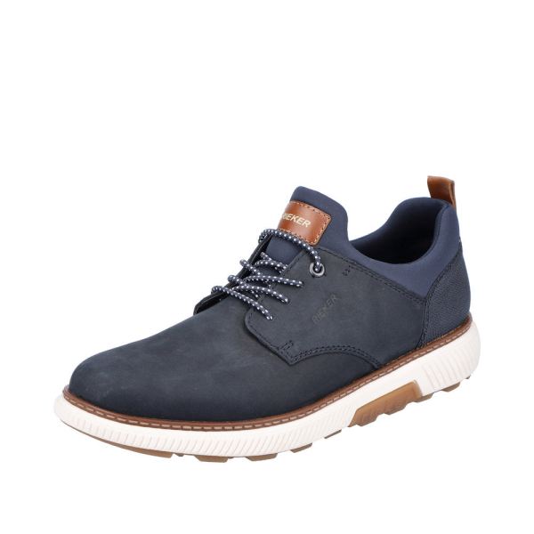 Rieker Quick Ship Suede Leather Men's shoes| B3360 - Blue