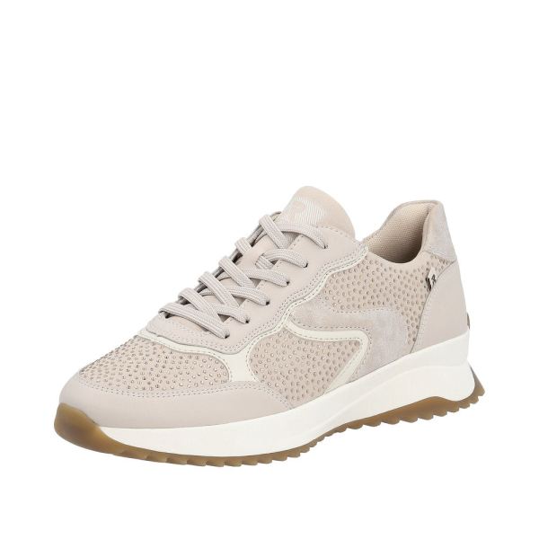 Rieker Quick Ship EVOLUTION Women's shoes | Style W1304 Athletic Lace-up - Pink