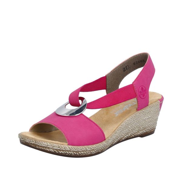 Rieker Quick Ship Women's sandals | Style 624H6 Dress Sandal - Pink