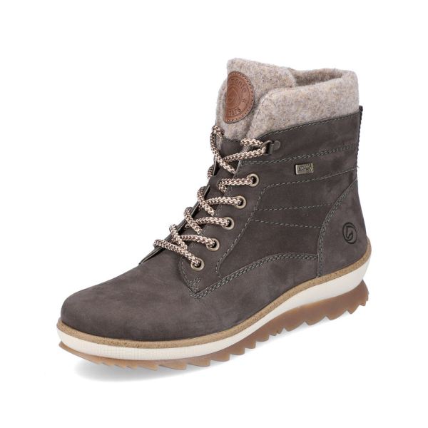 Remonte Suede leather Women's Short Boots| R8477 Ankle Boots - Grey Combination