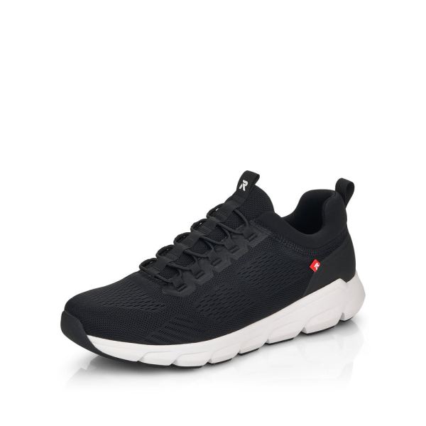 Rieker Quick Ship EVOLUTION Textile Men'S Shoes | 07805 Athleisure Shoes - Black