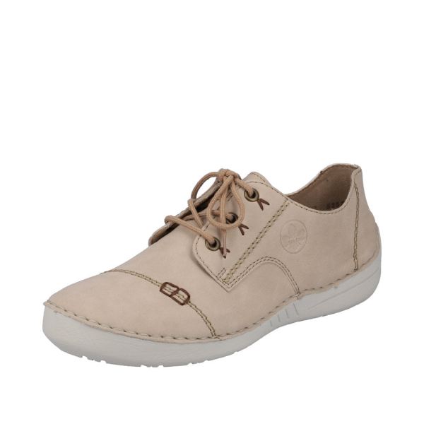 Rieker Quick Ship Women's shoes | Style 52520 Casual Lace-up - Beige